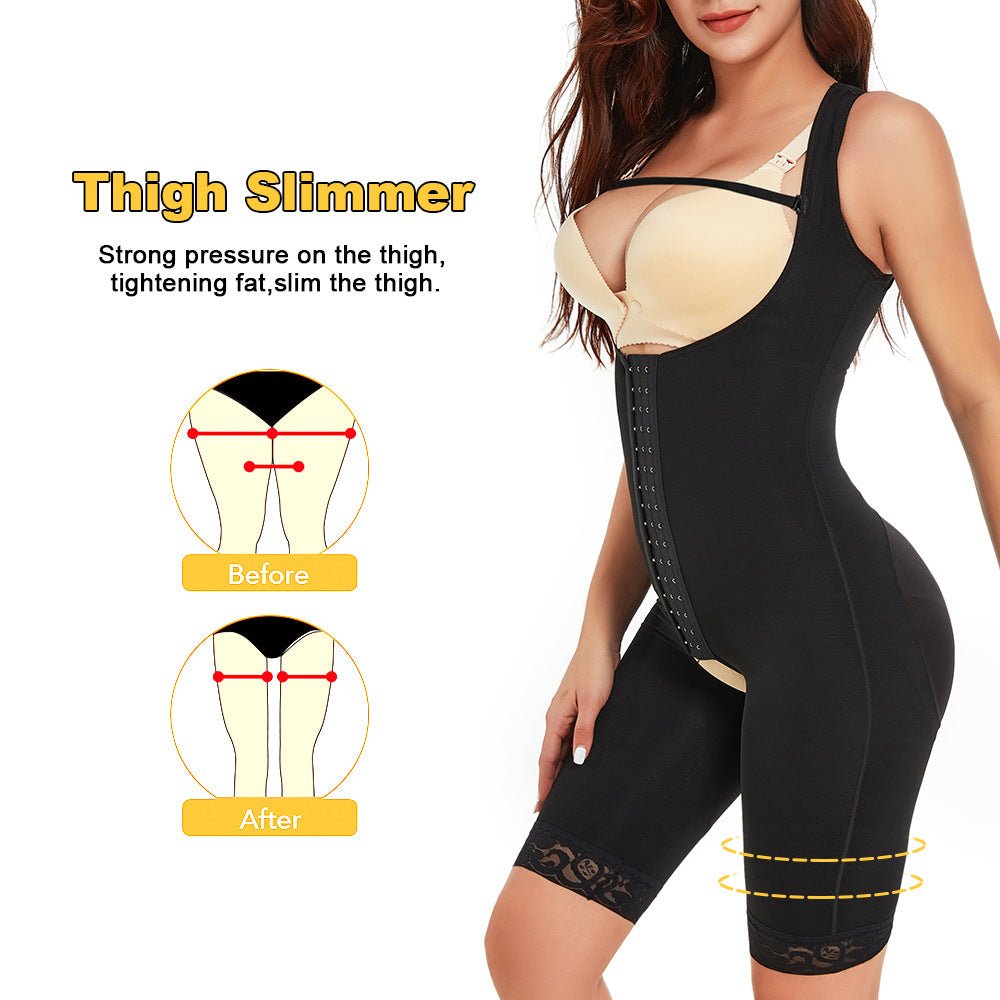 Plus Size Women's One-piece Hip-lifting Open Crotch Corset