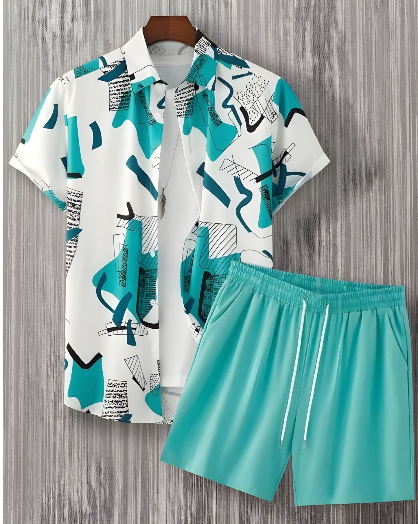 Casual Hawaiian Vacation Shirt and Pants Set