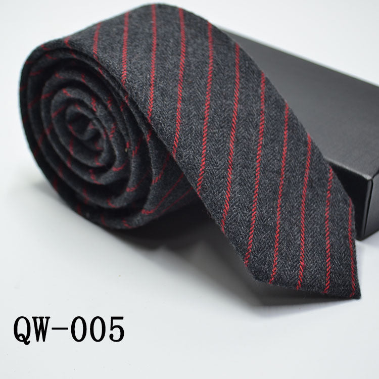 Super Narrow Wool-like Elegant Men's Tie