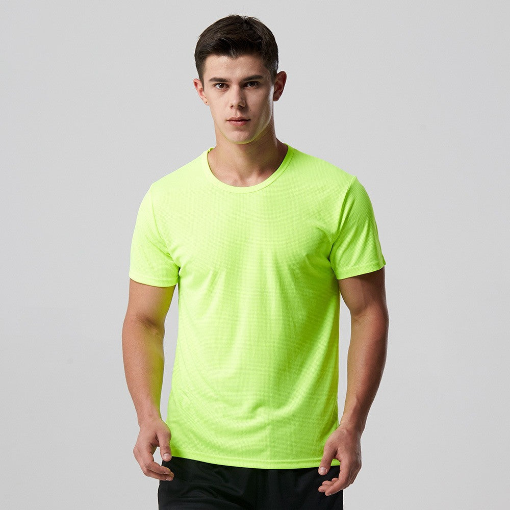 Men Quick Dry Solid Slim Fit T Shirt