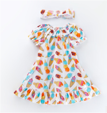 Girls print dress