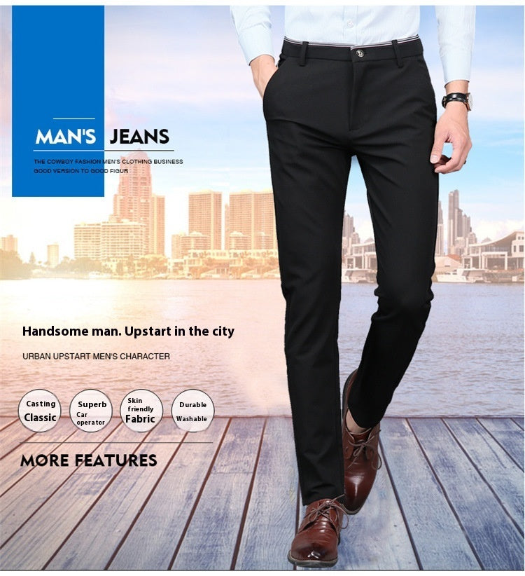 Business Elastic Casual Suit Pants