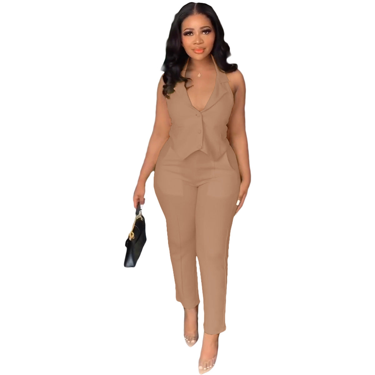 Leisure Vest Pants Two-piece Suit