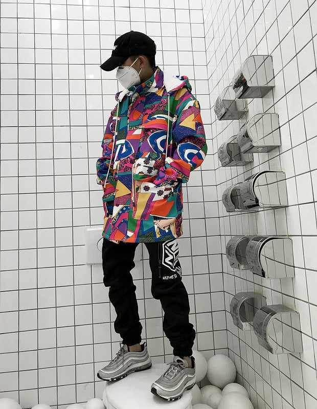 Graffiti trench coat