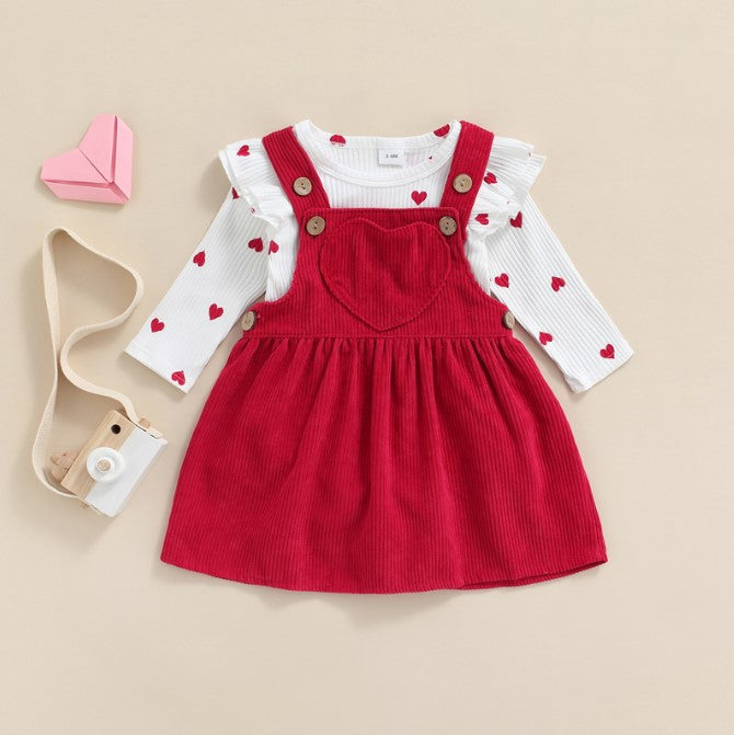 Baby Girl Heart Suit