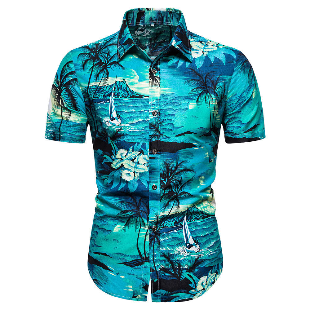 Beach Hawaiian Short Sleeve Shirt