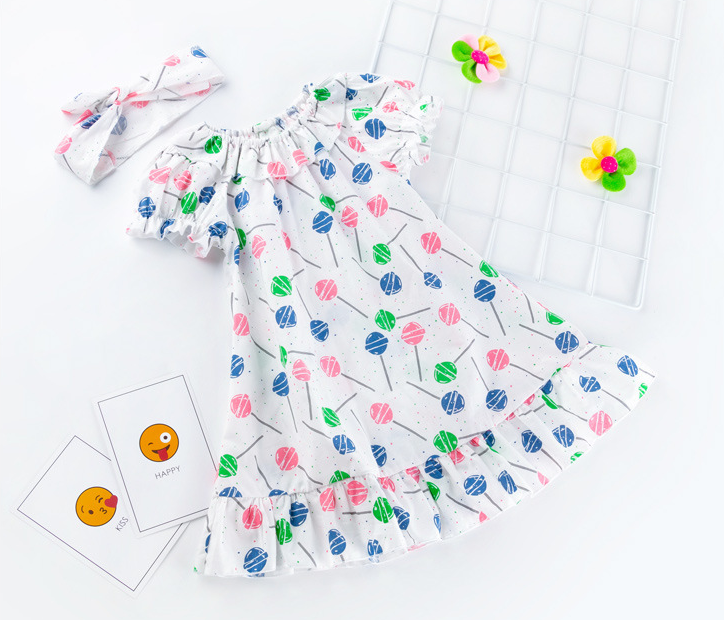 Girls print dress