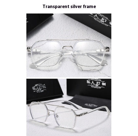 Domineering Flat Light And Zero Degree Anti Blue Light Glasses