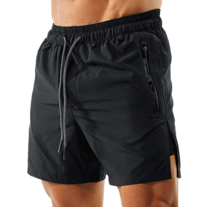 Men's Fitness Four-sided Stretch Double-layer Shorts