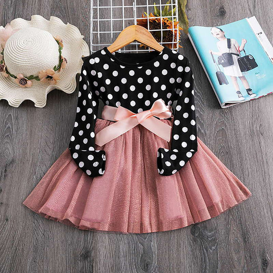 Polka dot princess dress