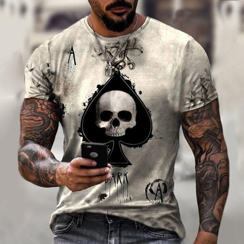 3D Printing Skull Spades T-Shirt