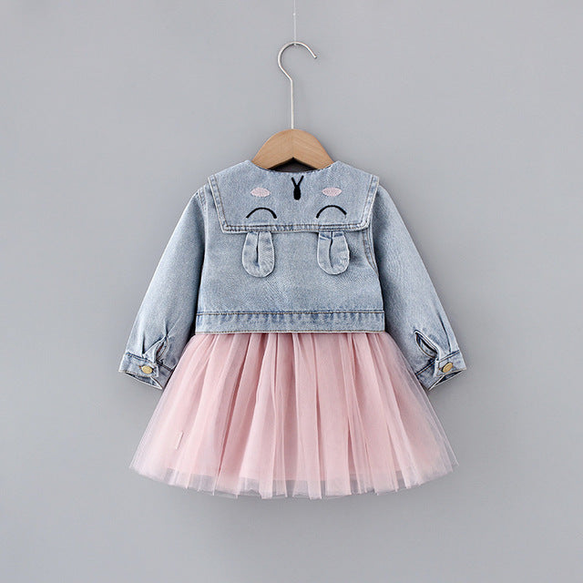 Girl Summer Denim Jacket & Dress