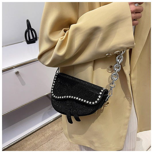 Chain Full Drill Underarm Saddle Bag