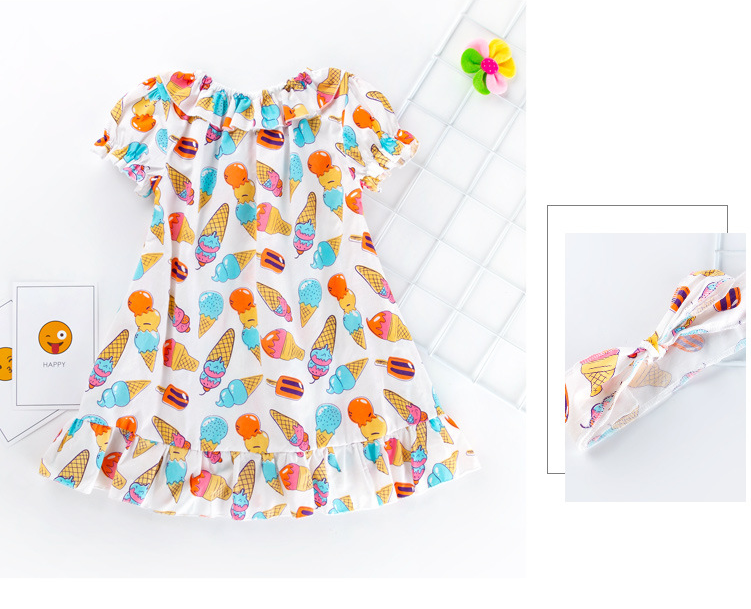 Girls print dress