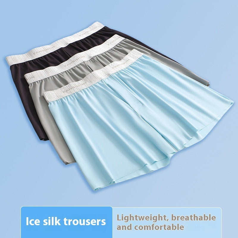 Ice Silk Underwear Loose Boxer