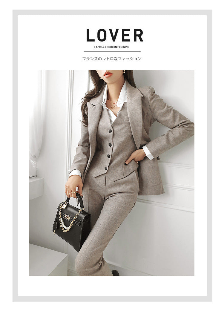 Jacket Suit Fashion Three-piece Set