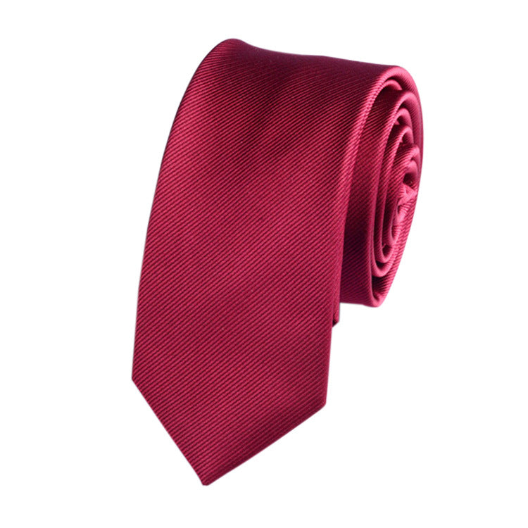 Plain Men's Polyester Yarn Tie 1200 Pin Clothing Accessories