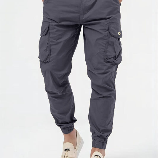 Men's Three-dimensional Pocket Woven Overalls