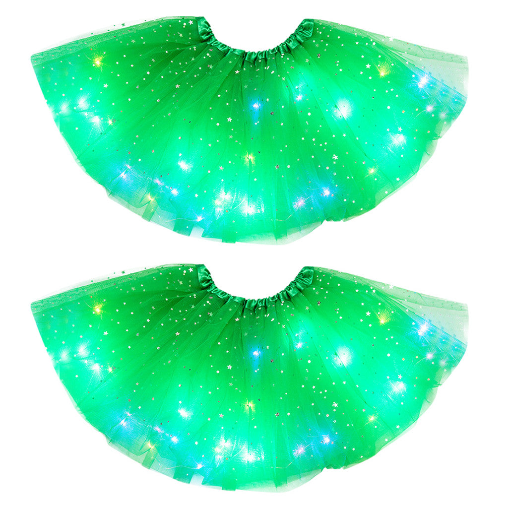 Luminous  LED Tutu Sequins Shiny Skirt