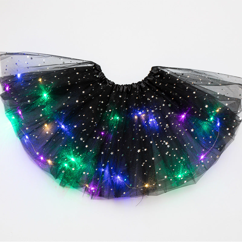 Luminous  LED Tutu Sequins Shiny Skirt