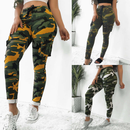 Camouflage Plus Size Casual Trousers