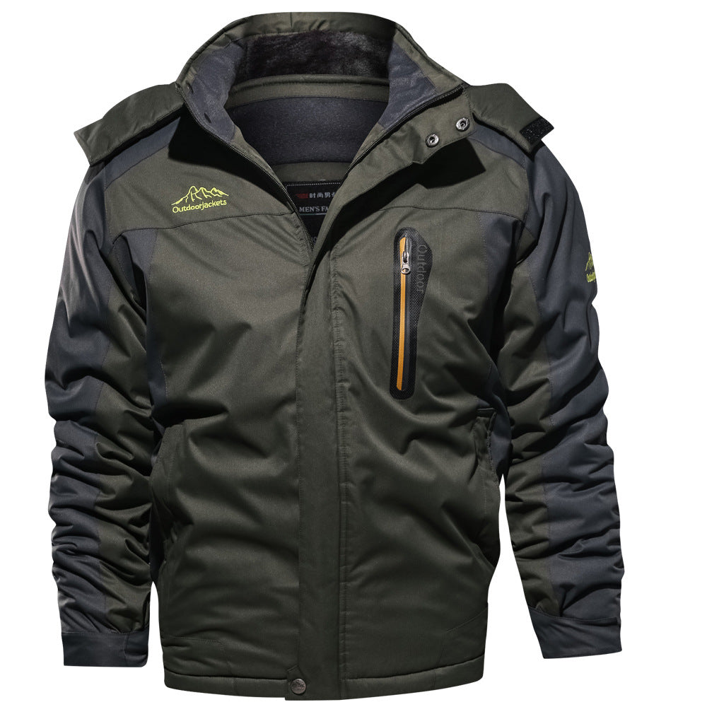 Men's Outdoor Velvet Padded Jacket