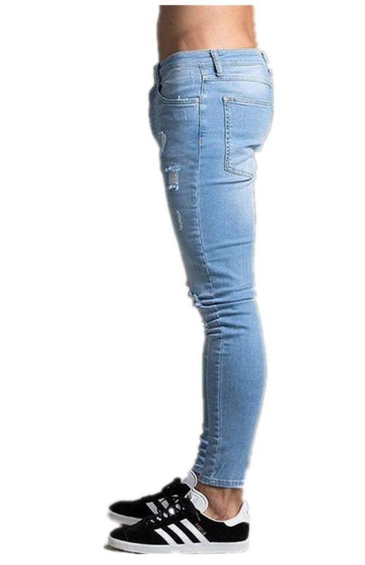 Fashion Frayed Slim Fit Long Jeans