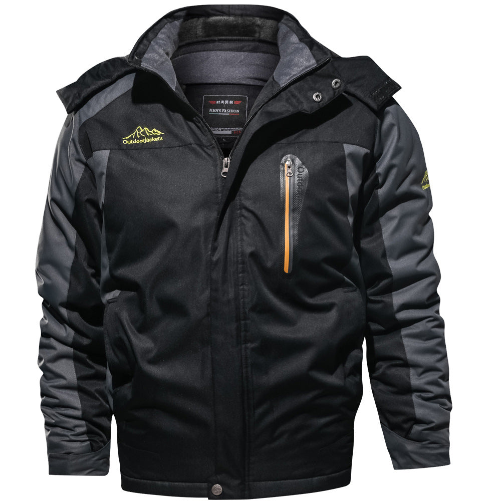 Men's Outdoor Velvet Padded Jacket