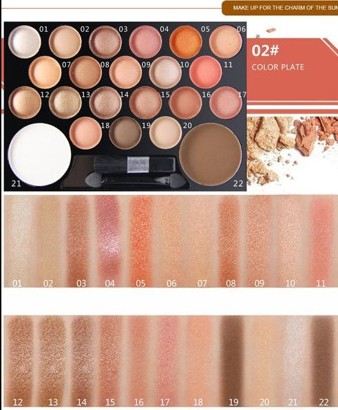 Novo 22 Colors Eyeshadow & Giltter Palette Set