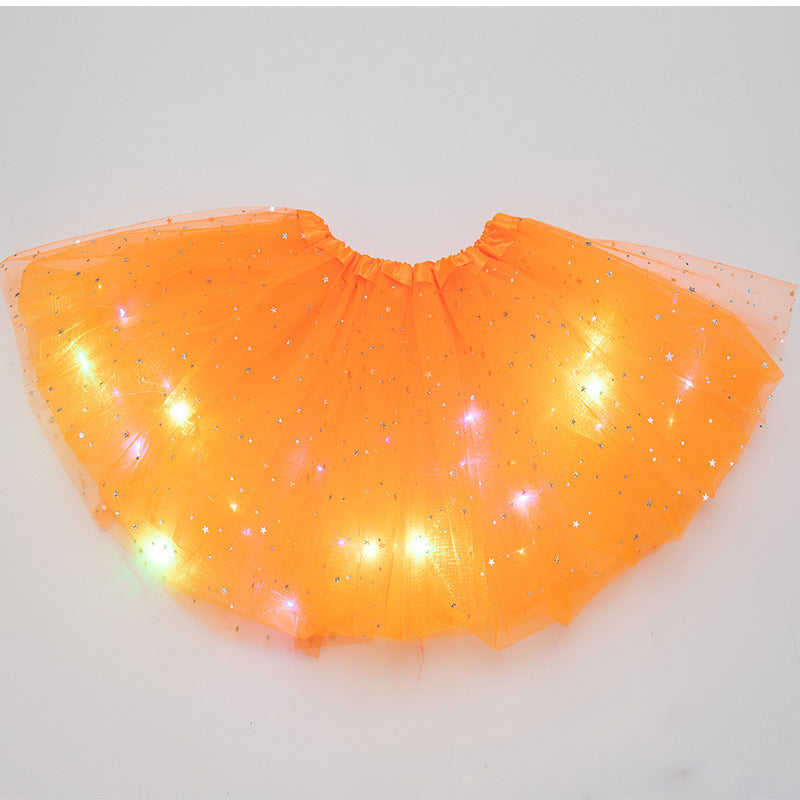 Luminous  LED Tutu Sequins Shiny Skirt