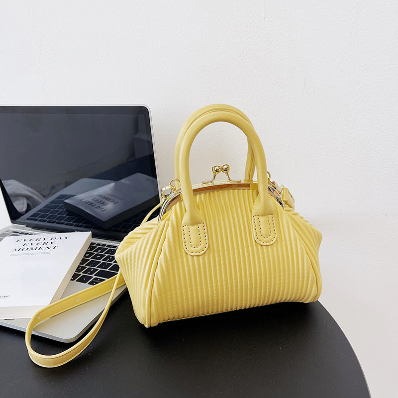 Women's Vertical Stripe Fashion Handbag