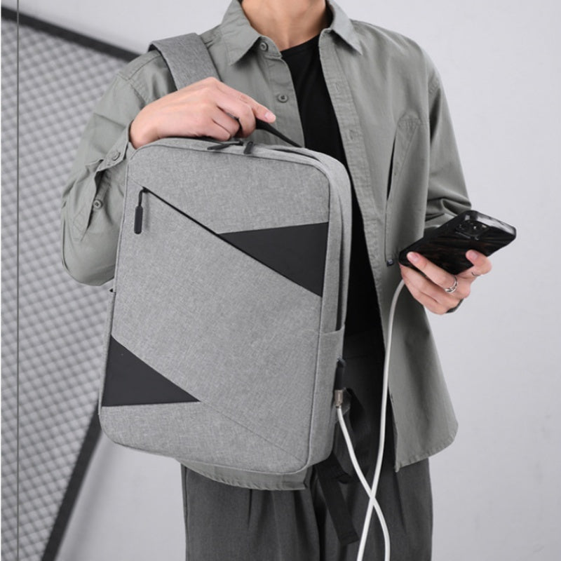 Business Computer Backpack Three-piece Set