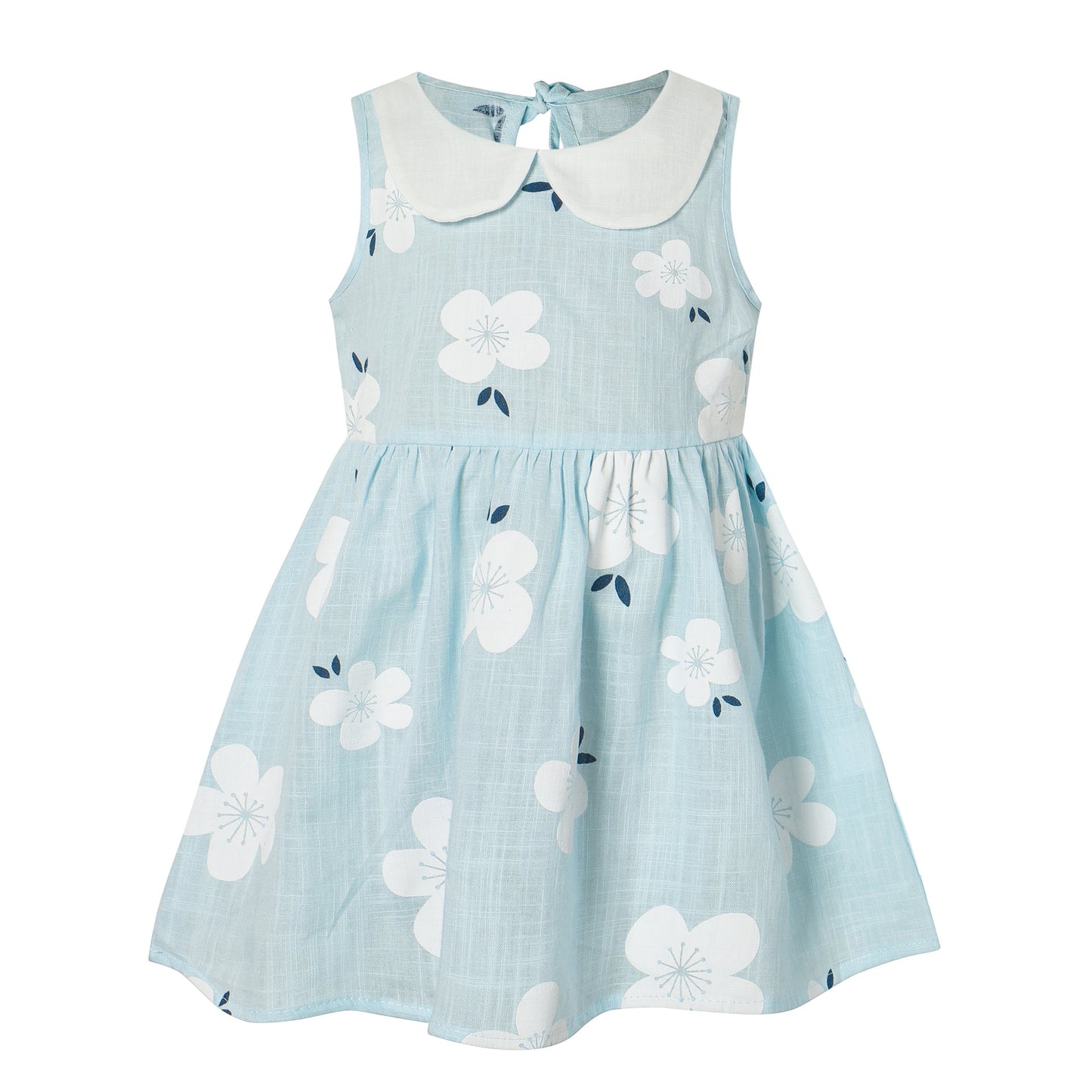 Girls Sleeveless Doll Collar Vest Dress