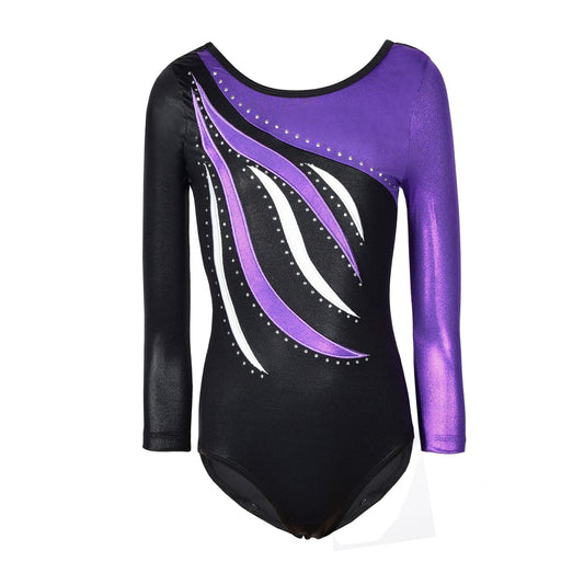 Girls' Breathable Long-sleeve Activewear With Diamonds