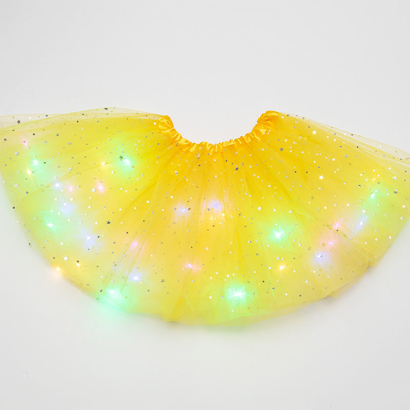 Luminous  LED Tutu Sequins Shiny Skirt