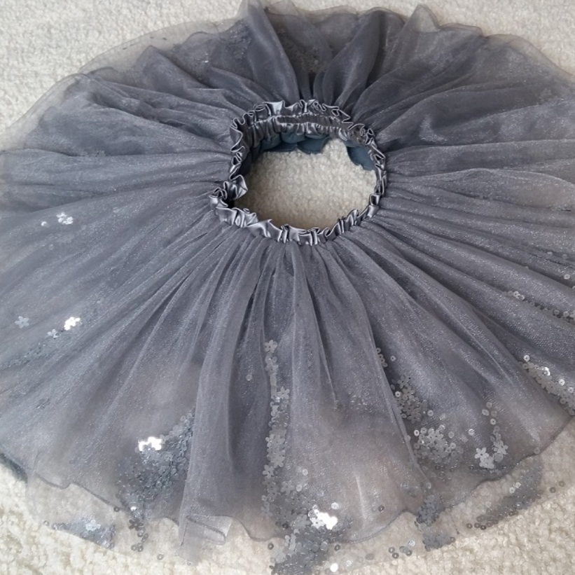 Girls' Sequined Tulle Skirt