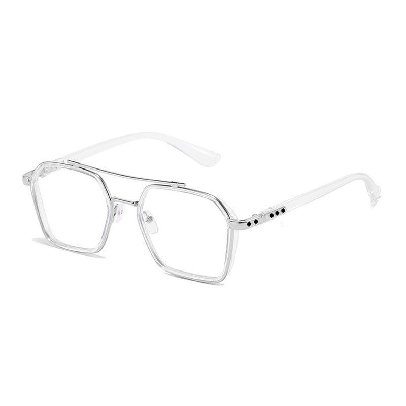 Domineering Flat Light And Zero Degree Anti Blue Light Glasses