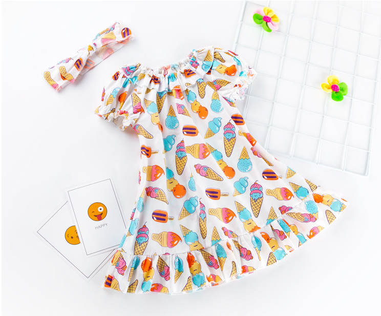 Girls print dress