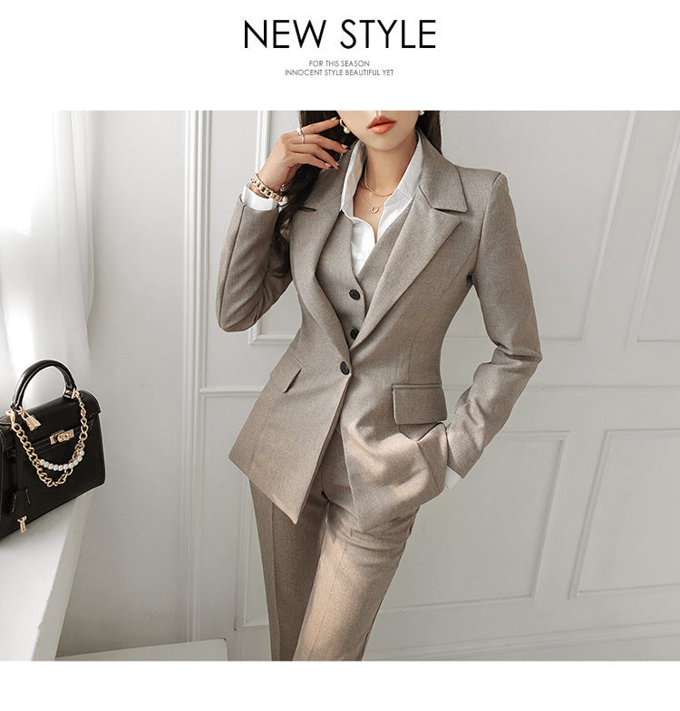 Jacket Suit Fashion Three-piece Set