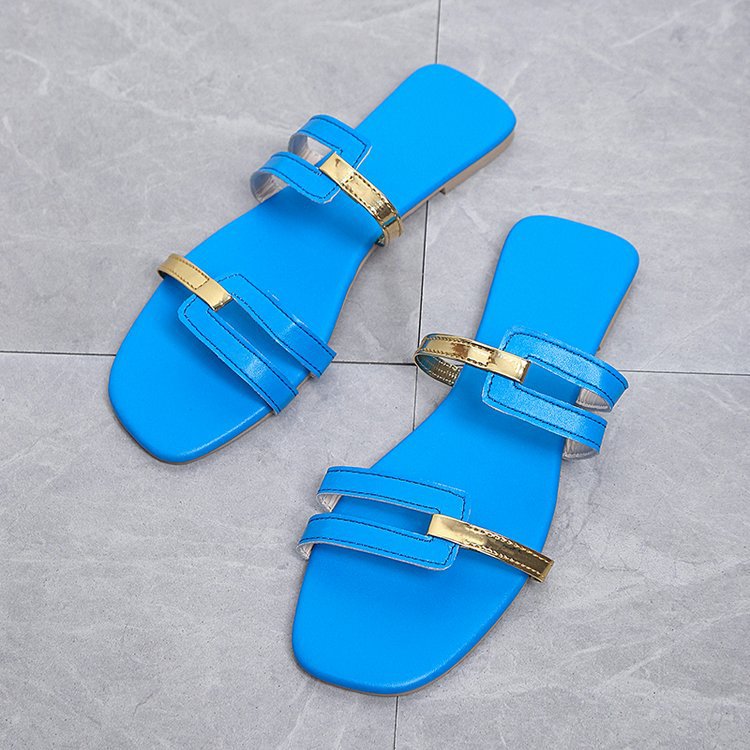 Colorful Fashionable Flat Slippers