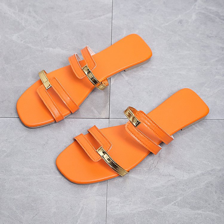 Colorful Fashionable Flat Slippers