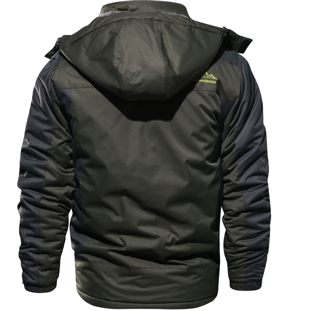 Men's Outdoor Velvet Padded Jacket