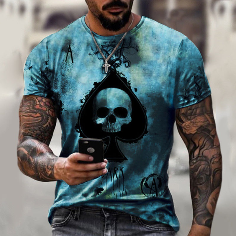 3D Printing Skull Spades T-Shirt