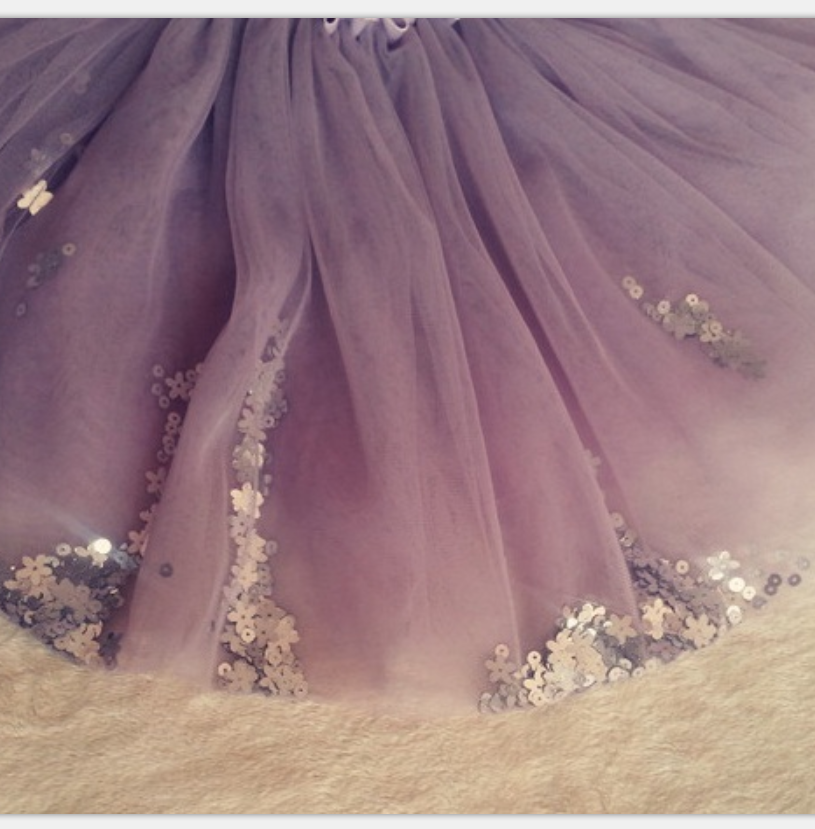 Girls' Sequined Tulle Skirt