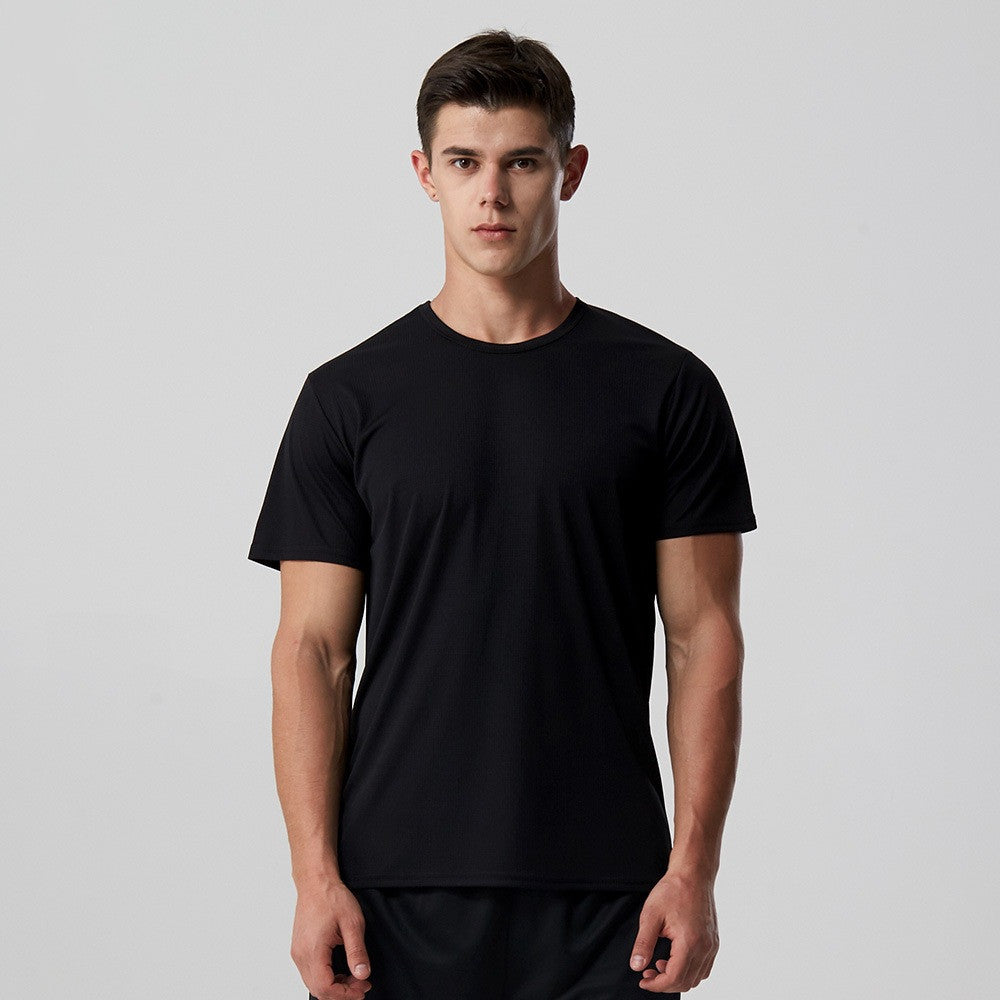 Men Quick Dry Solid Slim Fit T Shirt