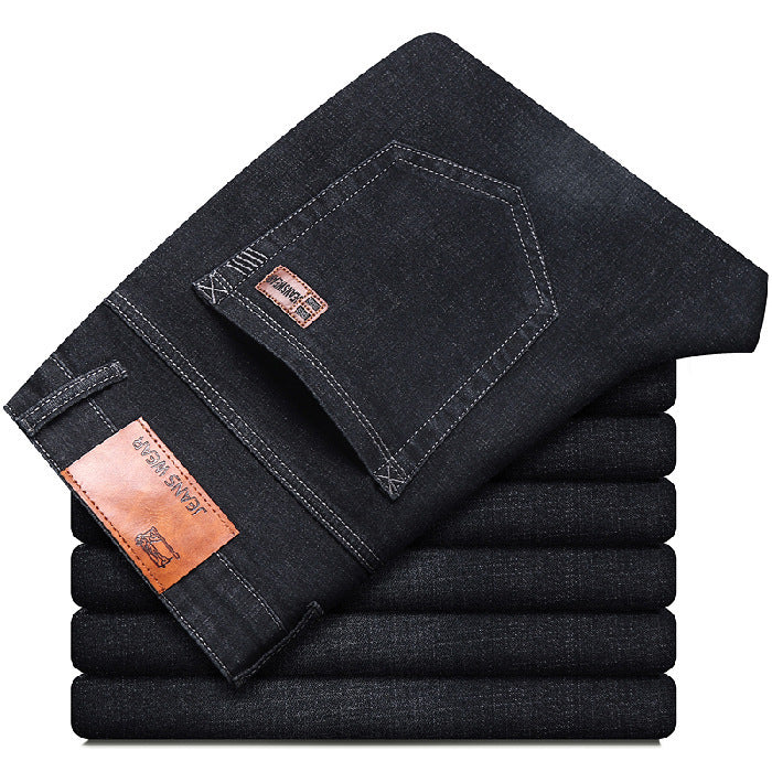 Men's Elastic Straight Jeans