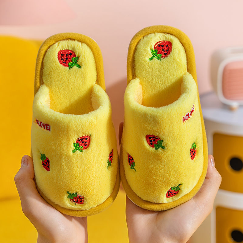 Children's Rabbit Plush Warm Cotton Shoes