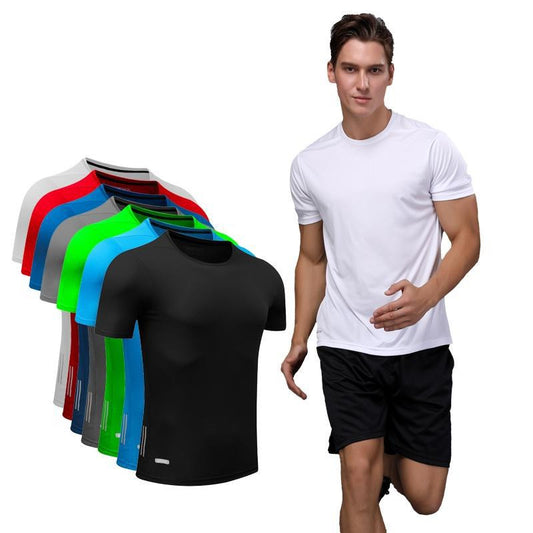 Men Quick Dry Solid Slim Fit T Shirt