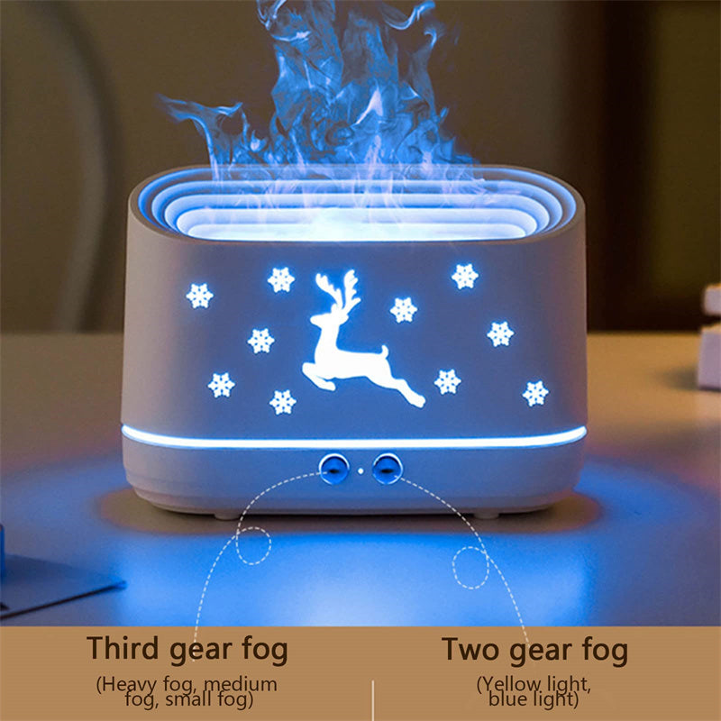 Flame Humidifier Diffuser Household Atmosphere Lamp