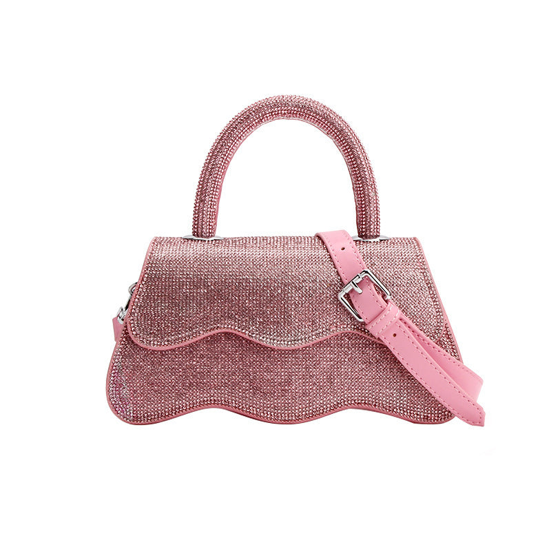 Diamond Wave Hand-set Handbag